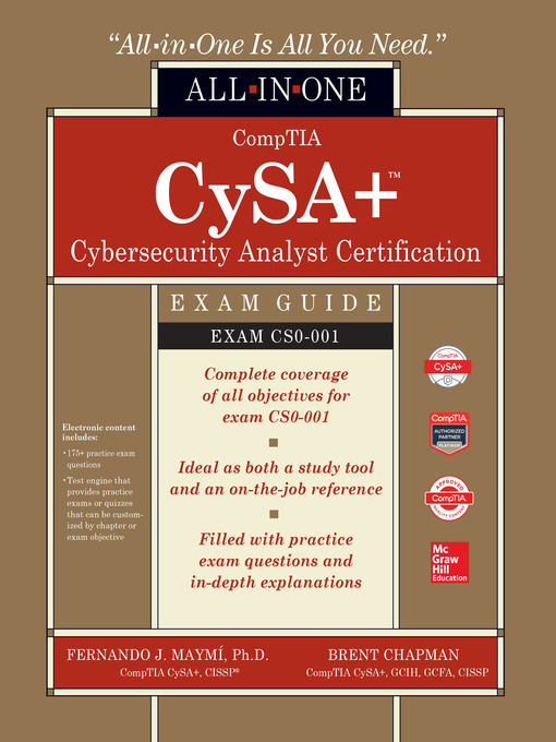 Title details for CompTIA CySA+ Cybersecurity Analyst Certification All-in-One Exam Guide (CS0-001) by Fernando Maymi - Wait list